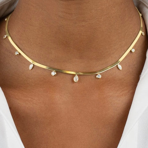 herringbone mix stud s925