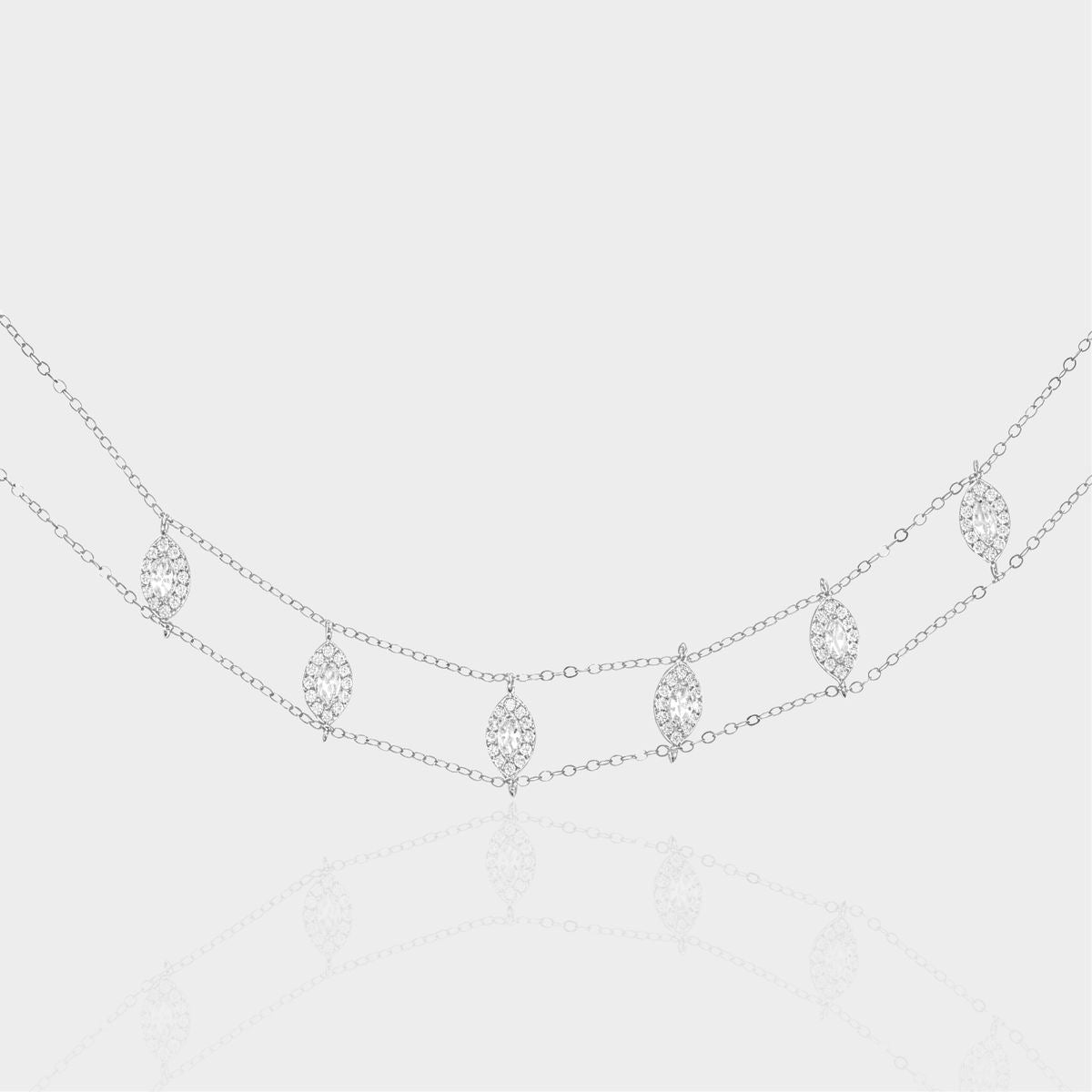 Marquise Choker - Silver