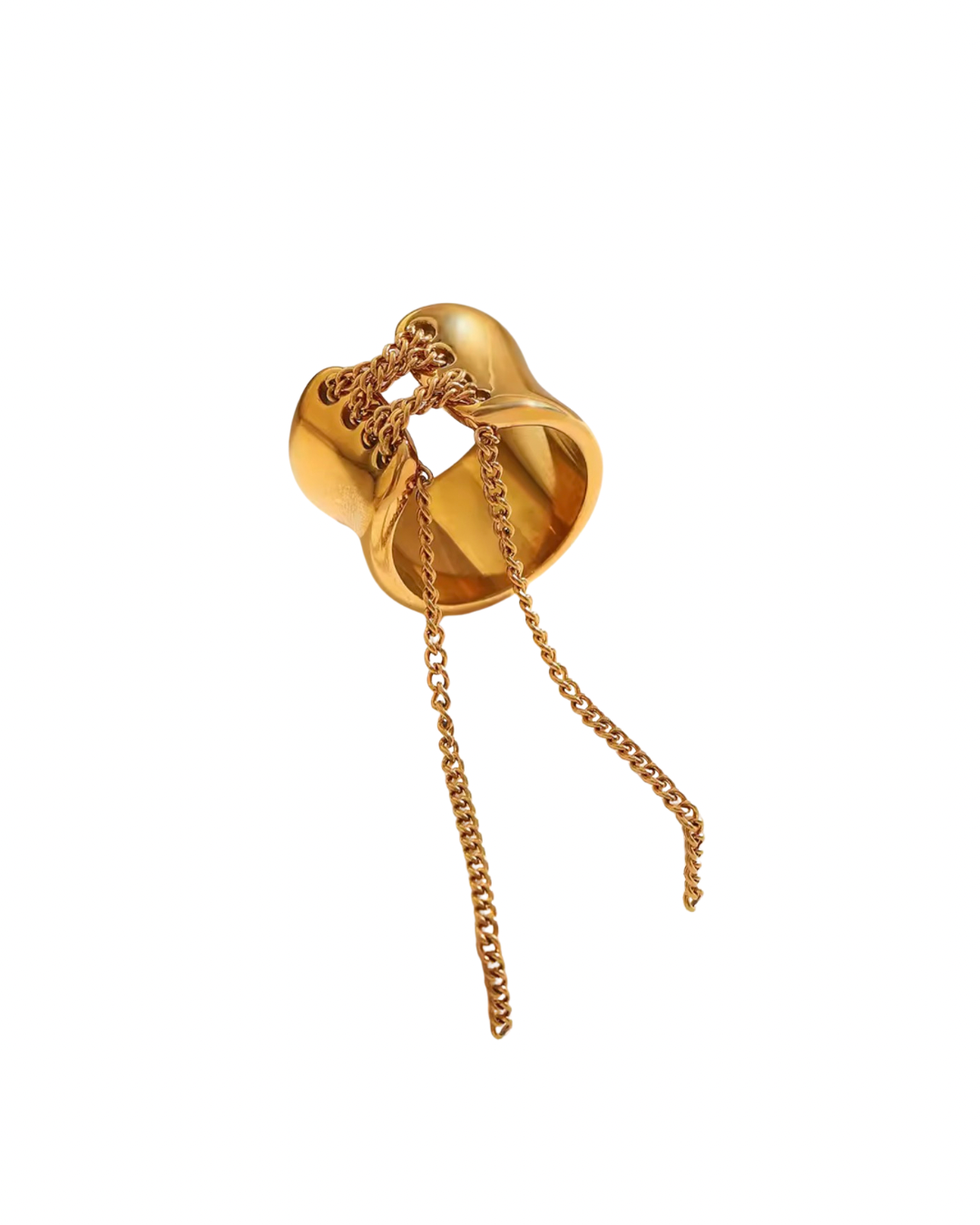 Shoelace Gold Ring