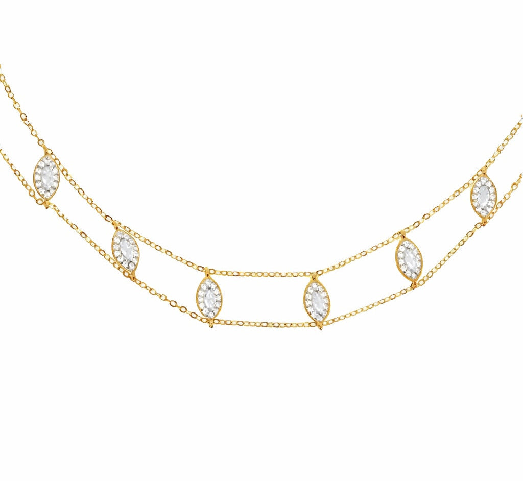 Marquise Choker Gold