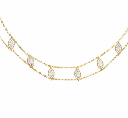 Marquise Choker Gold