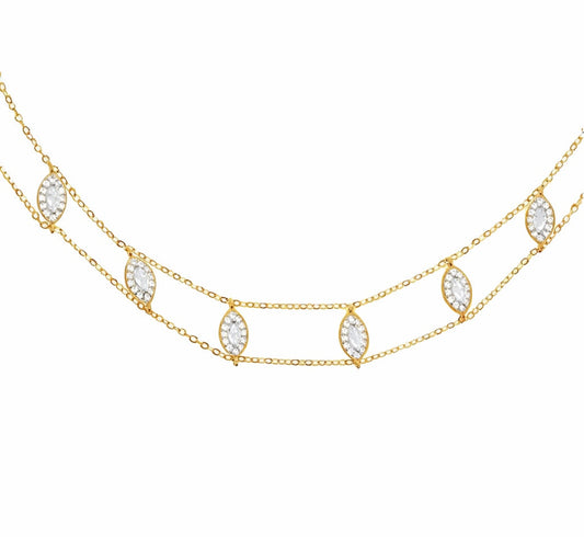 Marquise Choker Gold