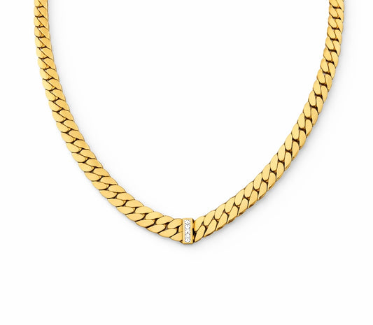 Sleek Gold Necklace (Thick)