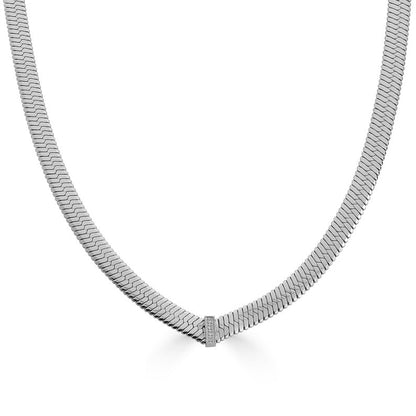 Sleek Silver Necklace (Thin)