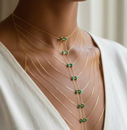 Emerald Bodychain