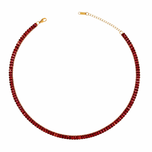 Cherry Tennis Necklace