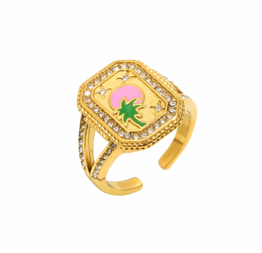 Golden Tropic Ring